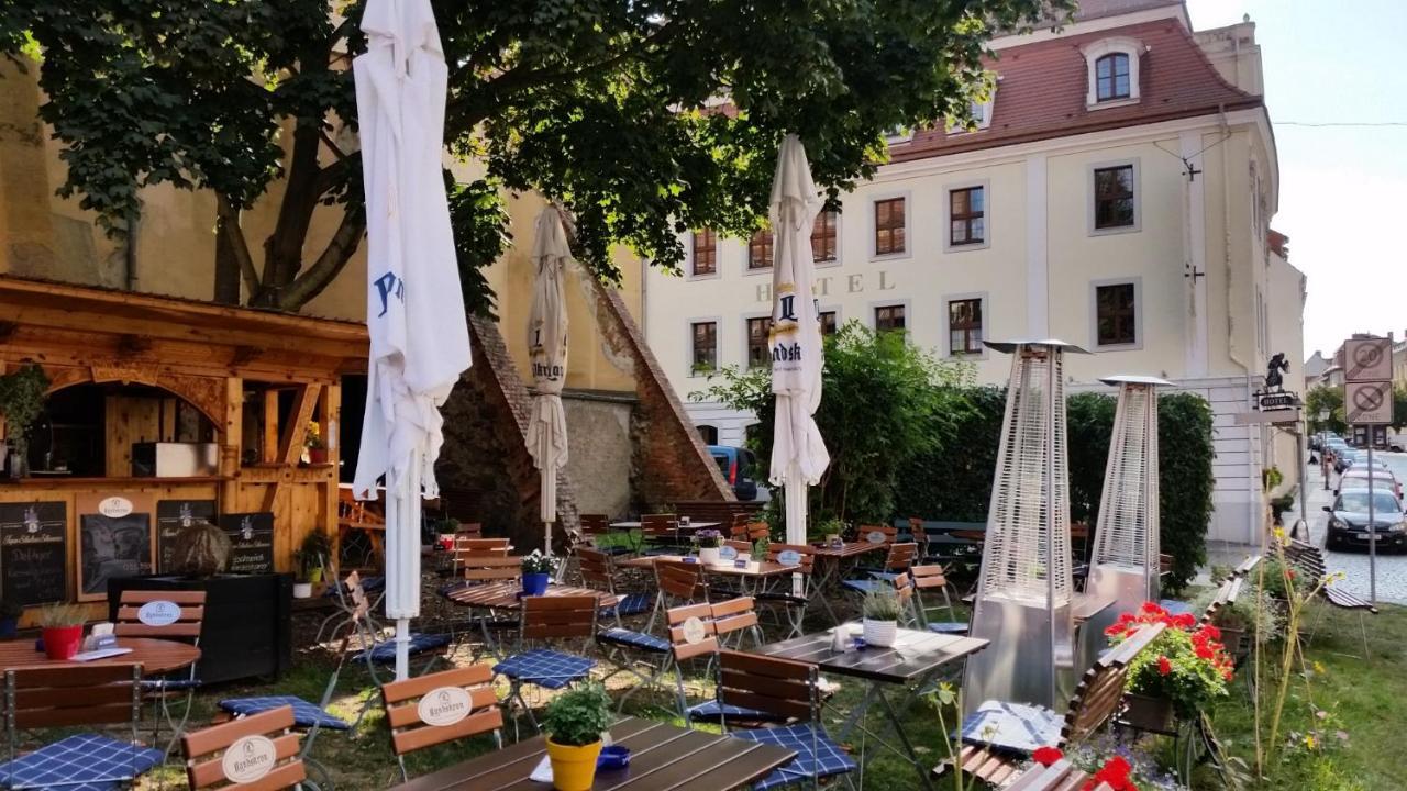 Hotel Zum Kloetzelmoench Görlitz Exterior foto